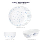 Corelle Livingware Round Provincial Blue 10 Pcs Mini Dining Set (VDB)