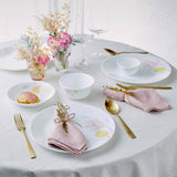 Corelle Livingware Plus Elegance Basic / Mini / Starter Set (Pack of 10) 4 26cm Dinner Plates, 4 296ml Dessert Bowls, 2 828ml Curry Bowls