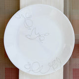 Corelle Livingware Plus Morning Breeze Basic / Mini / Starter Set (Pack of 10) 4 26cm Dinner Plates, 4 296ml Dessert Bowls, 2 828ml Curry Bowls