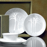 Corelle Asia Collection Gold Series Frost Breakfast Set (Pack of 12) 6 26cm Dinner Plates & 6 177ml Katori