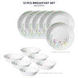 Corelle Asia Collection Blooms Breakfast Set (Pack of 12)