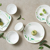 Corelle  Asia Collection Dancing Leaves Breakfast Set (Pack of 12)