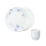 Corelle  Asia Collection Lapinue Breakfast Set (Pack of 12) 6 26cm Dinner Plates & 6 177ml Katori