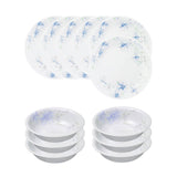 Corelle  Asia Collection Lapinue Breakfast Set (Pack of 12) 6 26cm Dinner Plates, 6 296ml Dessert Bowl