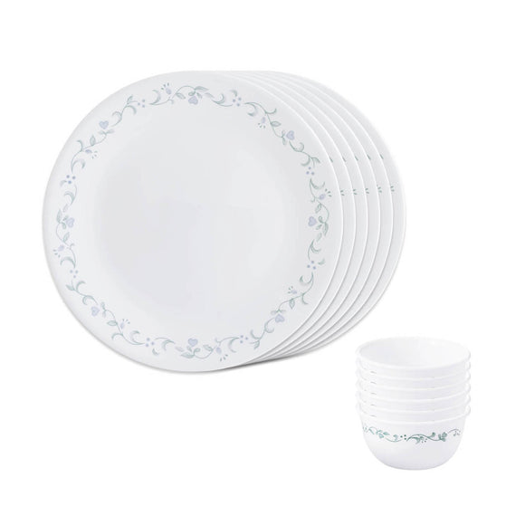 Corelle Country Cottage Glass 12Pcs Dinner Set, Multicolor