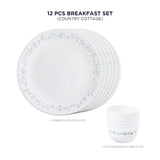 Corelle Livingware Round Country Cottage 12 Pcs Breakfast Set (K)