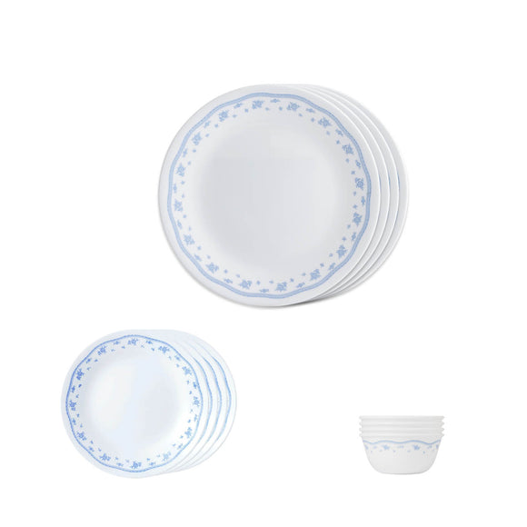 Corelle Livingware Round Morning Blue 12 Pcs Utility Set