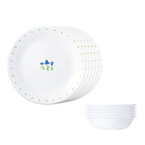Corelle Livingware Plus Petite Trio Breakfast Set (Pack of 12) 6 26cm Dinner Plates, 6 296ml Dessert Bowl
