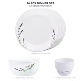 Corelle Asia Collection Lavender Garden 14 Pcs Dinner Set