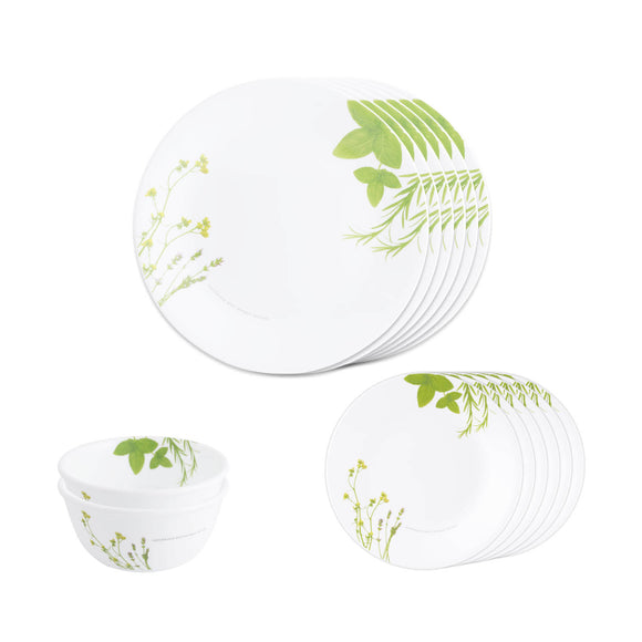 Corelle  Asia Collection European Herbs 14 Pcs Dinner Set