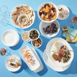 Corelle Livingware Winter Frost White 14 Pcs Dinner Set (Pack of 14) 6 26cm Dinner Plates, 6 177ml Katori, 2 828ml Curry Bowl