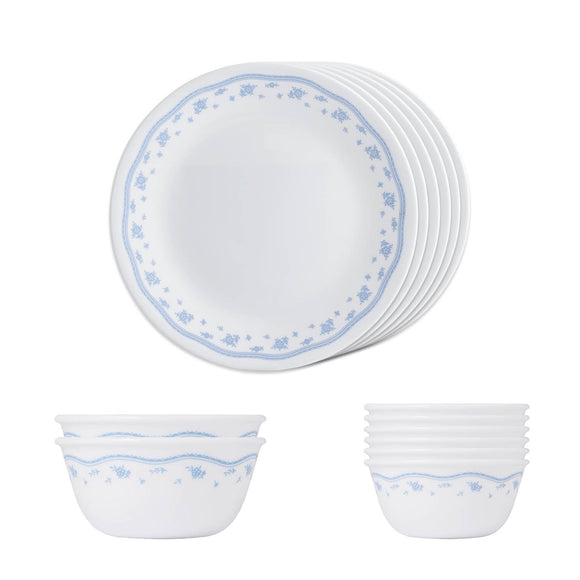 Corelle Livingware Round Morning Blue 14 Pcs Dinner Set