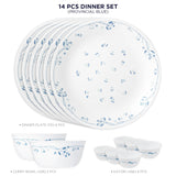 Corelle Livingware Round Provincial Blue 14 Pcs Dinner Set