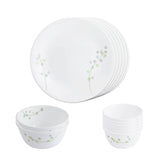 Corelle Livingware Round Green Delight 14 Pcs Dinner Set