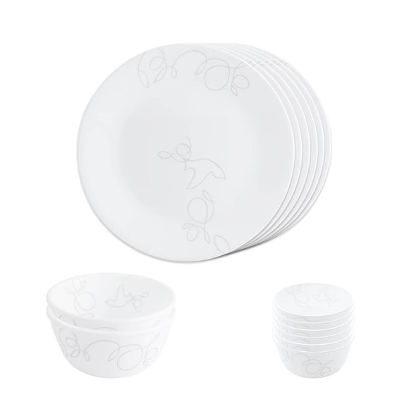 Corelle Livingware Round Morning Breeze 14 Pcs Dinner Set