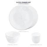 Corelle Livingware Round Morning Breeze 14 Pcs Dinner Set