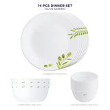 Corelle Livingware Round Olive Garden 14 Pcs Dinner Set