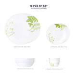 Corelle  Asia Collection European Herbs 16 Pcs Nuclear Family Set