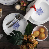 Corelle Asia Collection Gold Series Blooming Blue 21 Pcs Dinner Set