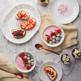 Corelle Asia Round Blooming Pink 21 Pcs Dinner Set