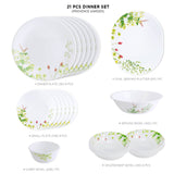 Corelle Asia Round Provence Garden 21 Pcs Dinner Set