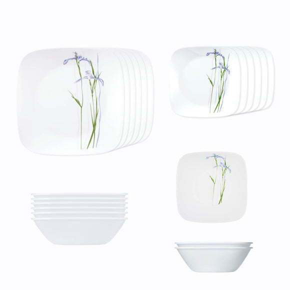 Corelle  Asia Collection Shadow Iris 21 Pcs Dinner Set