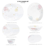 Corelle 21 Pc Dinner Set POM POM