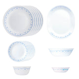 Corelle Livingware Round Morning Blue 21 Pcs Dinner Set