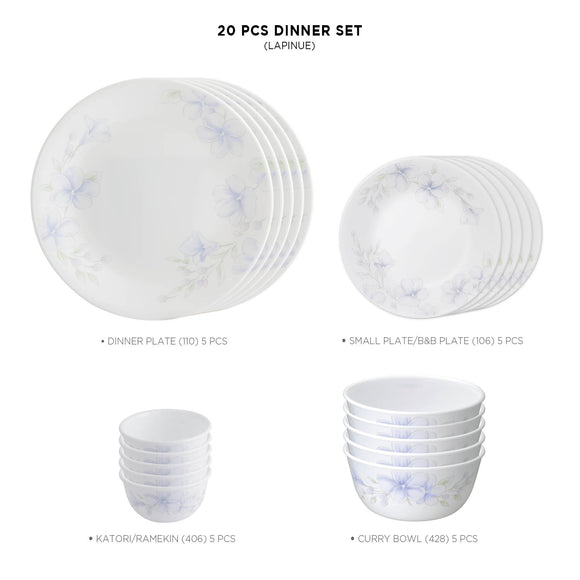 Corelle  Asia Collection Lapinue 20 Pcs Dinner Set
