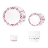 Corelle Livingware Red Trellis 20 Pcs Dinner Set