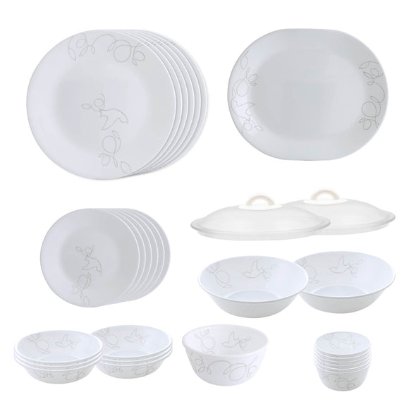 Corelle Livingware Round Morning Breeze 30 Pcs Dinner Set