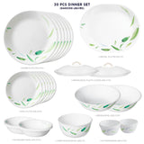 Corelle Asia Round Dancing Leaves 30 Pcs Dinner Set