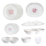 Corelle Asia Collection Gold Series Blooming Pink 30 Pcs Dinner Set