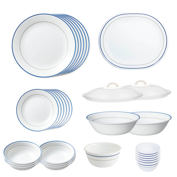 Corelle Livingware Double Ring Green 30 PCS SET