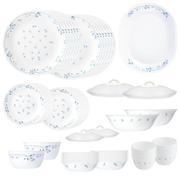 Corelle Provincial Blue Glass 57 Pcs Dinner Set