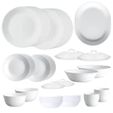 Corelle Livingware Winter Frost White 57 Pcs Family Dinner Set