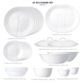 Corelle Asia Collection Gold Series Frost 30 Pcs Dinner Set