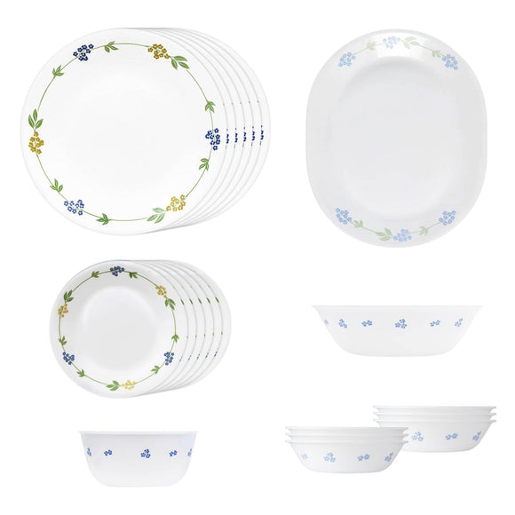 Corelle Livingware Round Secret Garden 21 Pcs Dinner Set