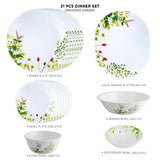 Corelle Asia Round Provence Garden 21 Pcs Dinner Set