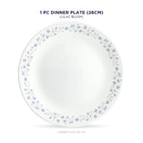 Corelle Round Printed Lilac Blush Dinner Plate 26 cm, Lightweight & Durable, Made of Vitrelle Glass, Microwave & Dishwasher Safe