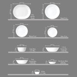 Corelle Livingware Double Ring Red N Blue 21 Pcs Dinner Set