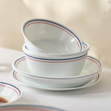 Corelle Livingware Collection Double Ring Red-N-Blue 177 Ml Katori Pack Of 6