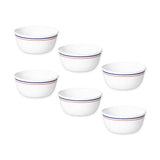 Corelle Livingware Collection Double Ring Red-N-Blue 177 Ml Katori Pack Of 6