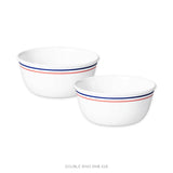 Corelle Livingware Collection Double Ring Red-N-Blue Pattern 828 Ml Curry/Noodle Bowl Pack Of 2