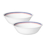 Corelle Livingware Collection Double Ring Red-N-Blue Pattern 950 ML Serving Bowl Pack Of 2