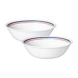 Corelle Livingware Collection Double Ring Red-N-Blue Pattern 950 ML Serving Bowl Pack Of 2