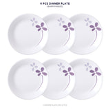 Corelle Asia Collection Warm Pansies Dinner Plate - Pack of 6
