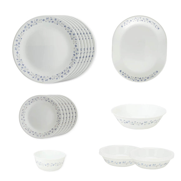 Corelle Lilac Blush Glass 21Pcs Dinner Set, Multicolor