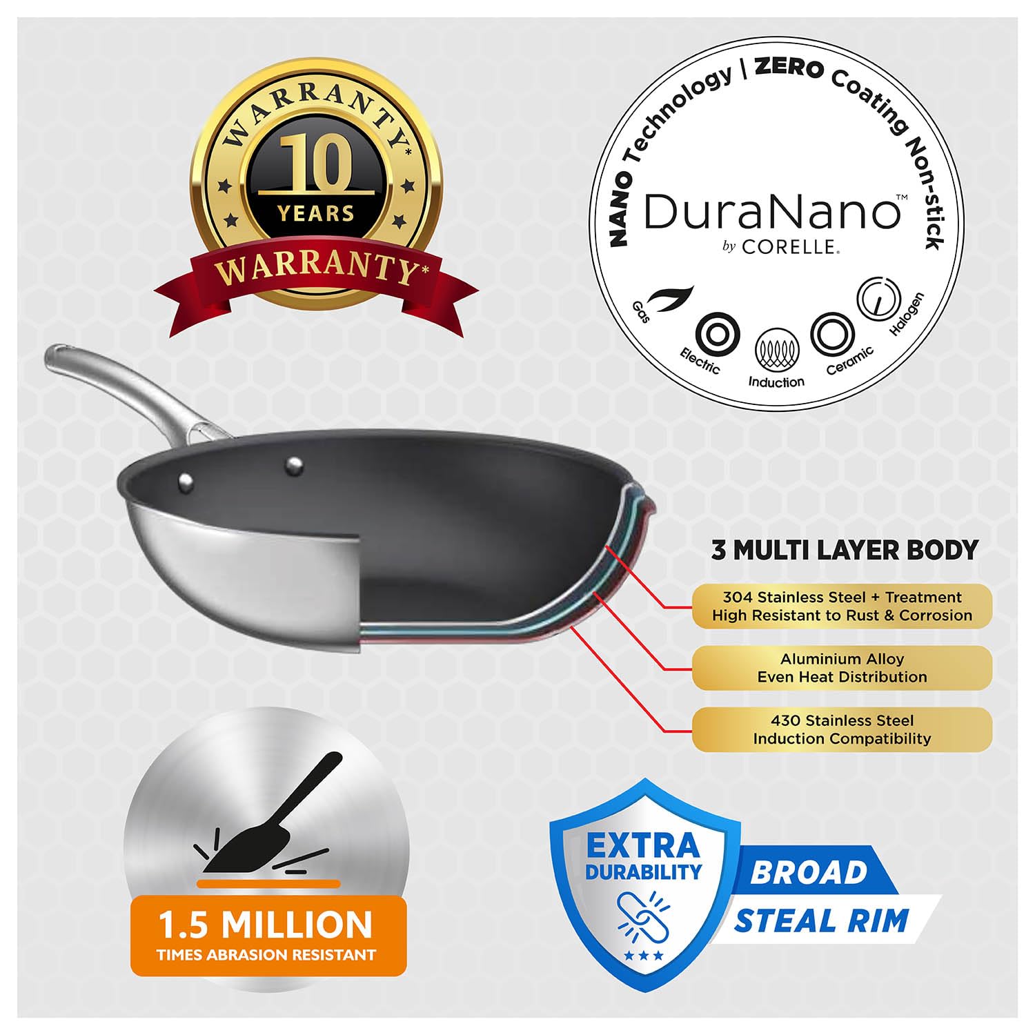 Duranano 26cm Fry pan – Corellebrands