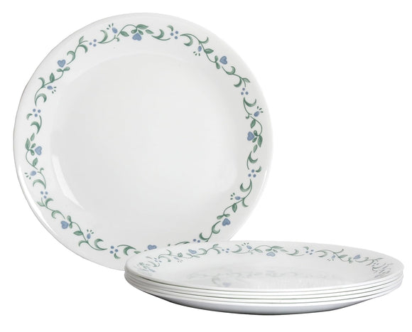 Corelle Country Cottage Glass Dinner Plate Pack of 6, 26CM, Multicolor